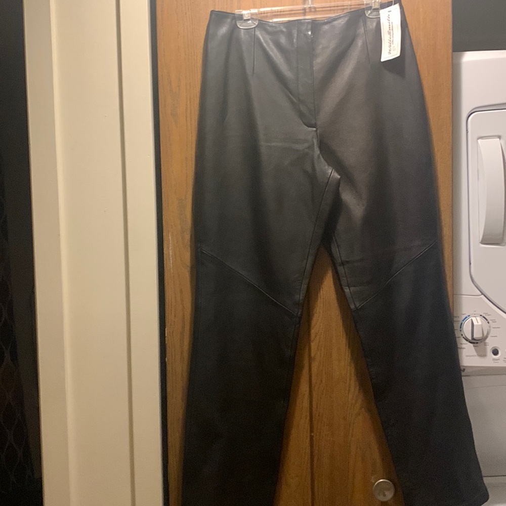 Willie Smith Collection Womens 100% Lamb Leather Pants Size 14